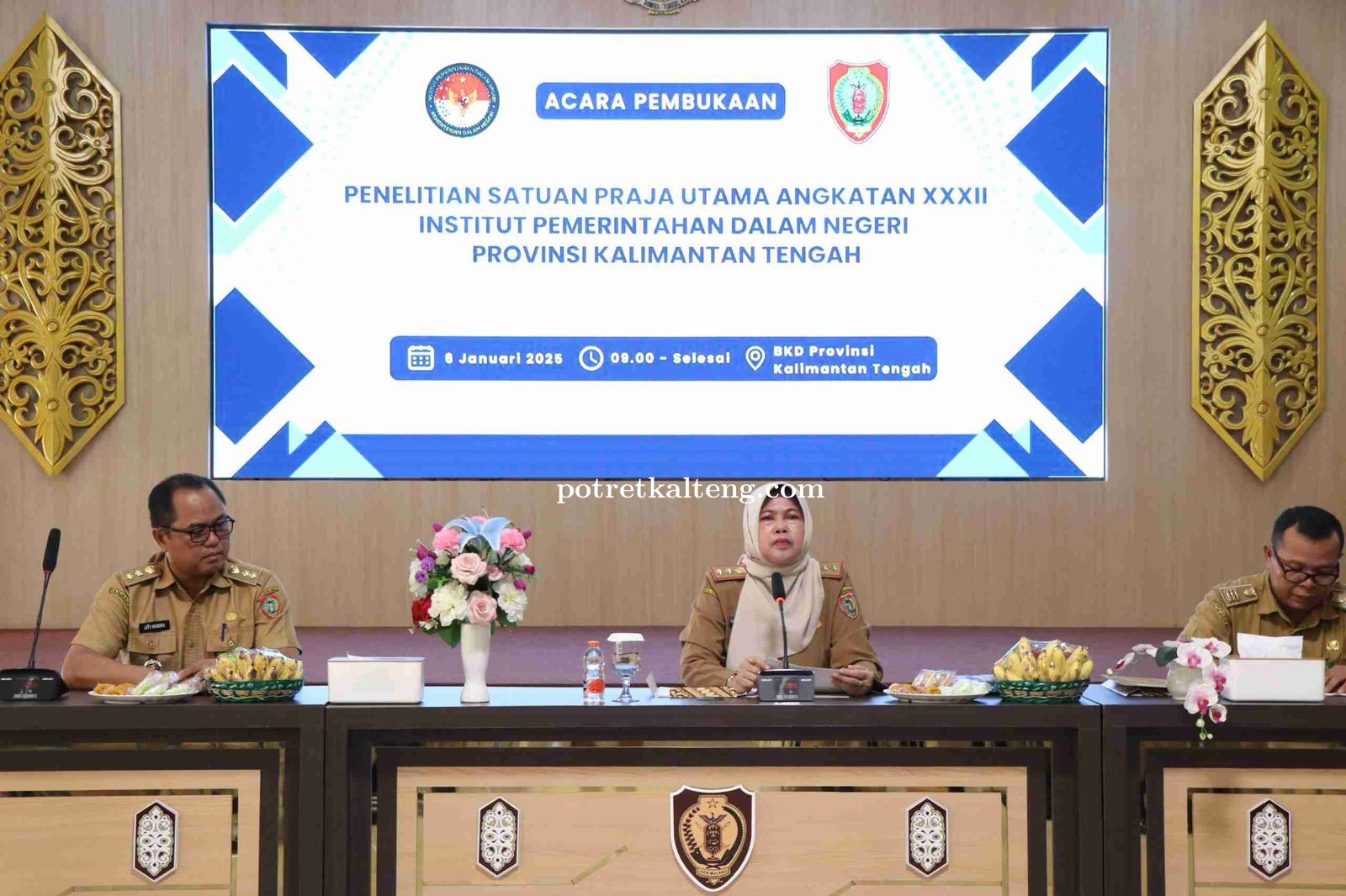Kepala BKD Kalteng Resmi Membuka Kegiatan Penelitian Satuan Praja Utama IPDN Angkatan XXXII