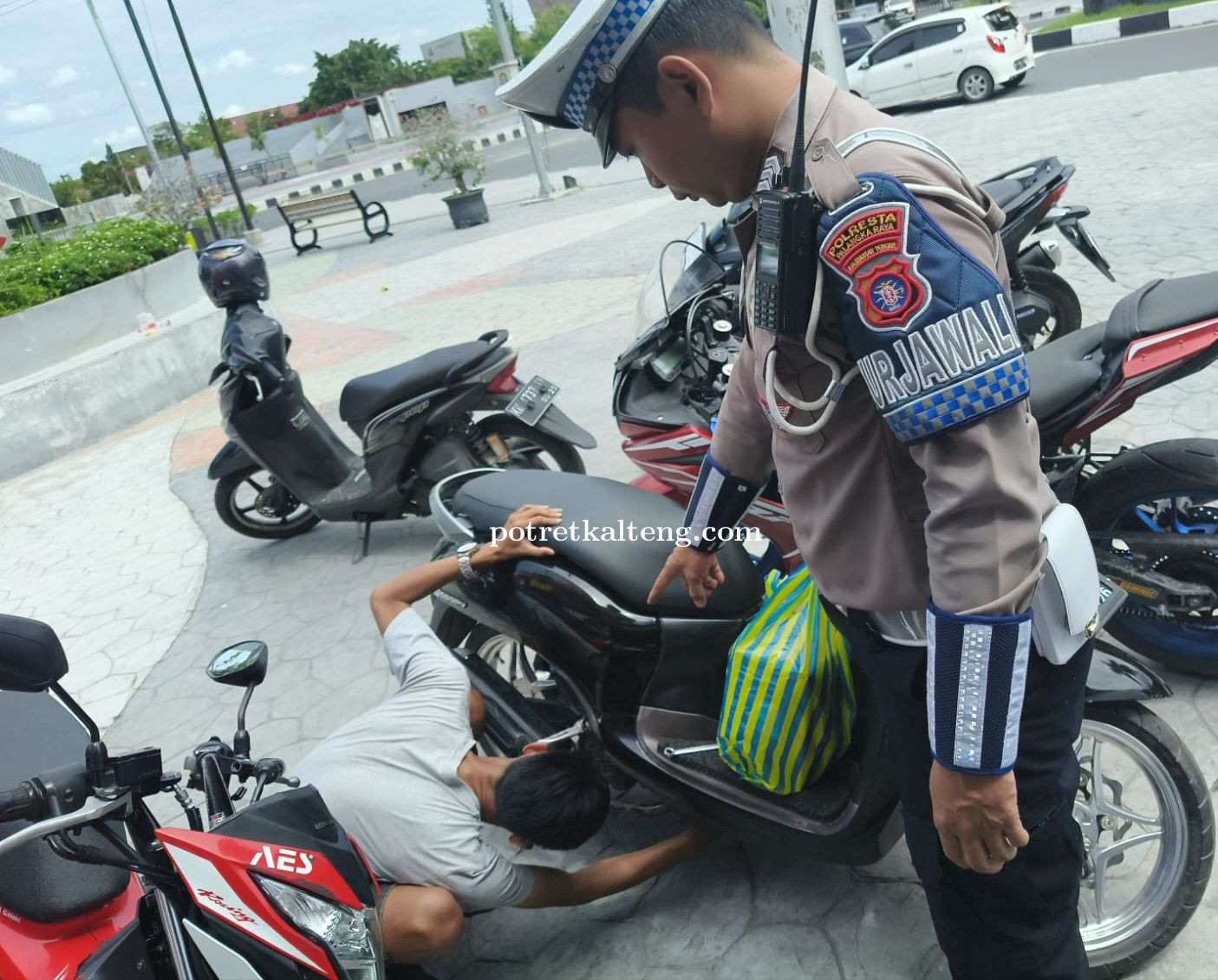 Satlantas Polresta Palangka Raya Kembali Tilang Pengendara Knalpot Brong