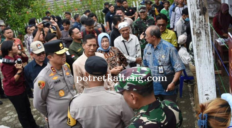 Pj Bupati Barut Tinjau Pelaksanaan Pemungutan Suara Ulang di Dua TPS