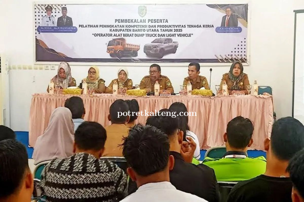 Disnakertranskop UKM Barito Utara Tingkatkan Keterampilan Operator Alat Berat Lokal