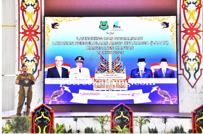 Pemkab Kapuas Gelar Launching dan Sosialisasi Layanan Pengelolaan Arsip Keluarga