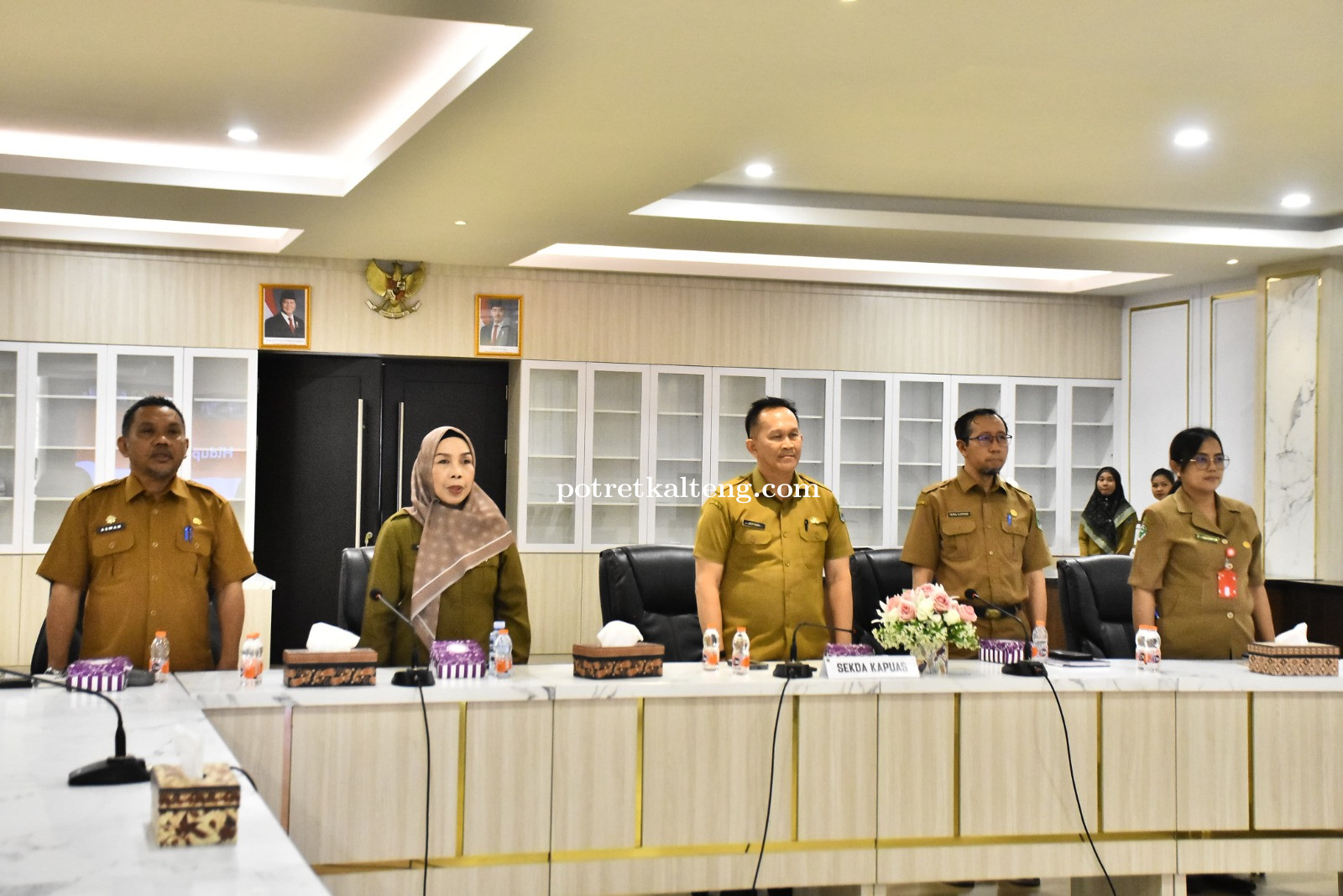 Sekda Kapuas Ikuti Entry Meeting Pemeriksaan LKPD Tahun 2024 secara Virtual