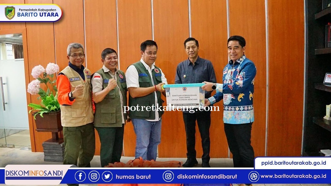 Pj Bupati Barito Utara Terima Kunjungan Tim BNPB Pusat Bahas Penanganan Dampak Bencana