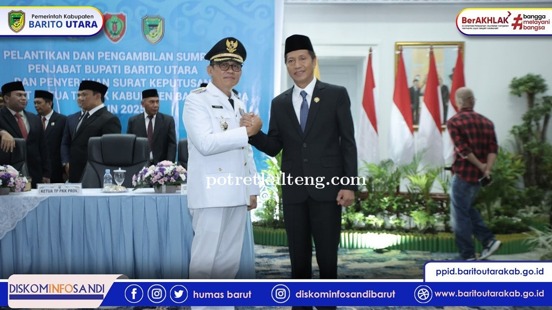 Indra Gunawan Resmi Jabat Pj Bupati Barito Utara, Komitmen Bangun Daerah Lewat Sinergi