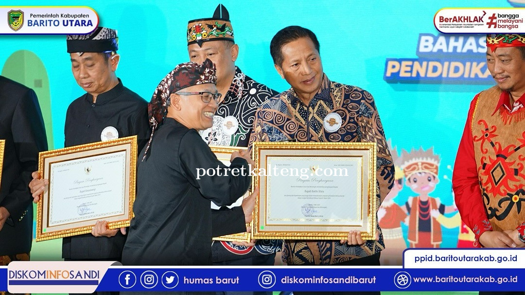 Barito Utara Kembali Raih Penghargaan Bahasa Ibu, Pj Bupati Muhlis: Ini Milik Rakyat