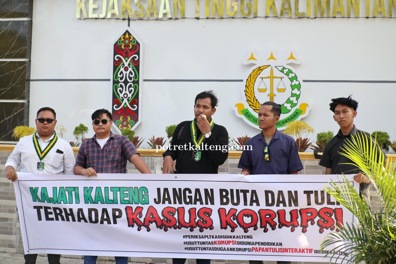 SEMMI Kalteng Gelar Aksi Laporkan Dugaan Korupsi Proyek Papan Tulis Interaktif ke KPK dan Kejati