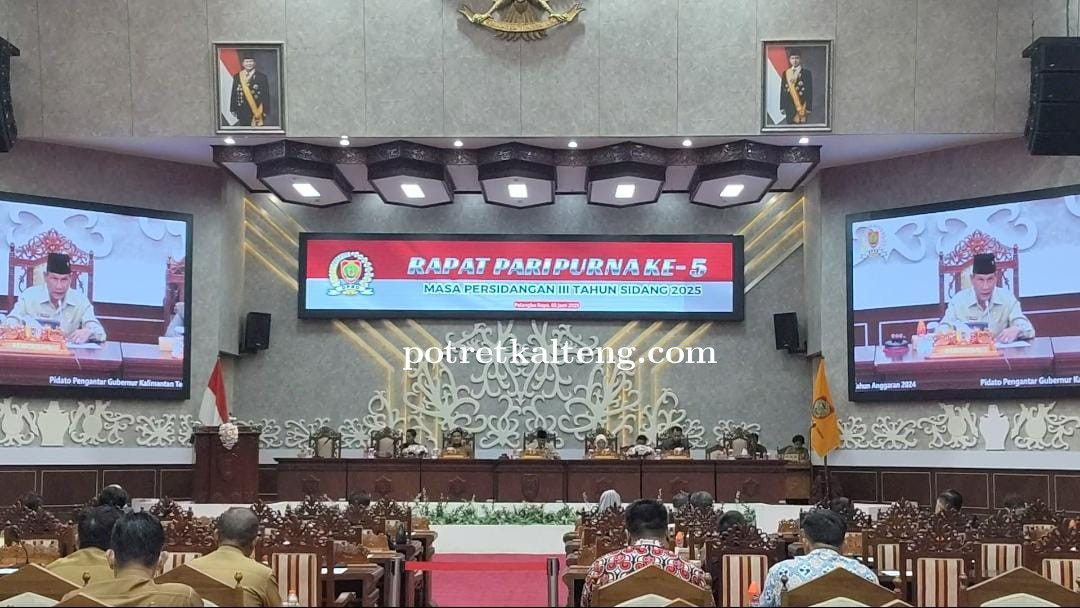 DPRD Kalteng Gelar Rapat Paripurna Kelima Masa Persidangan III Tahun 2025