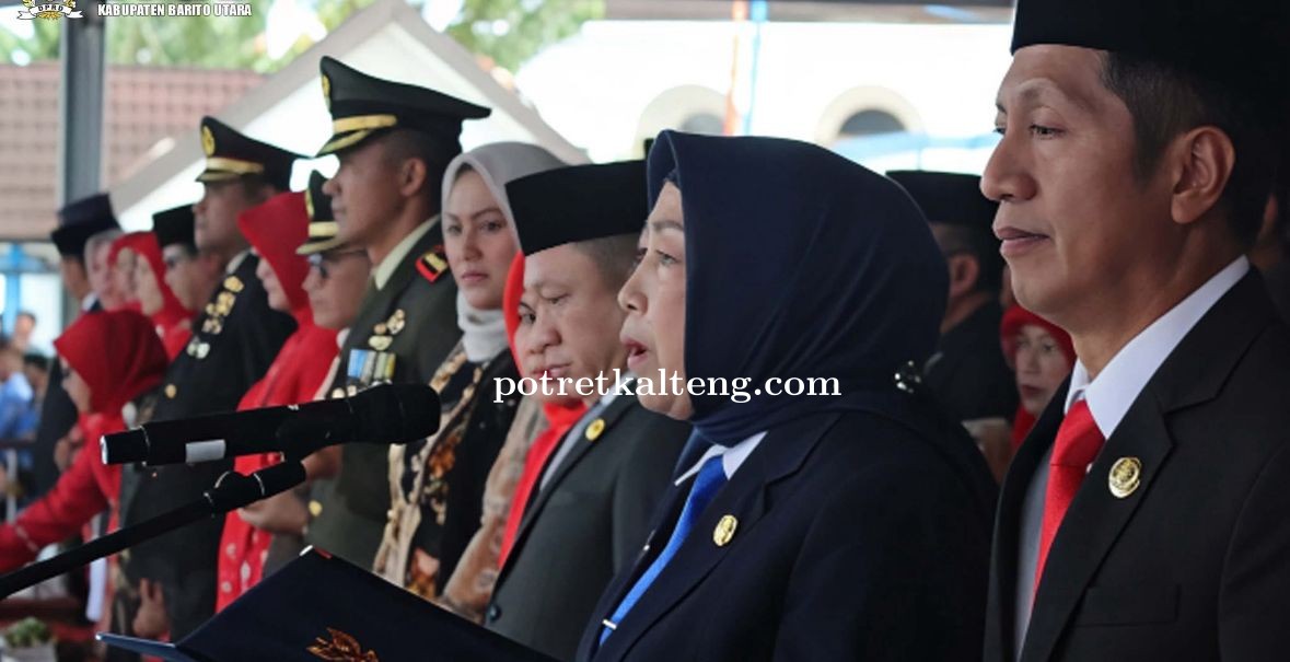 Ketua DPRD Barito Utara Bacakan Teks Proklamasi, Momen Penuh Haru di Tengah Peringatan HUT ke-80 RI