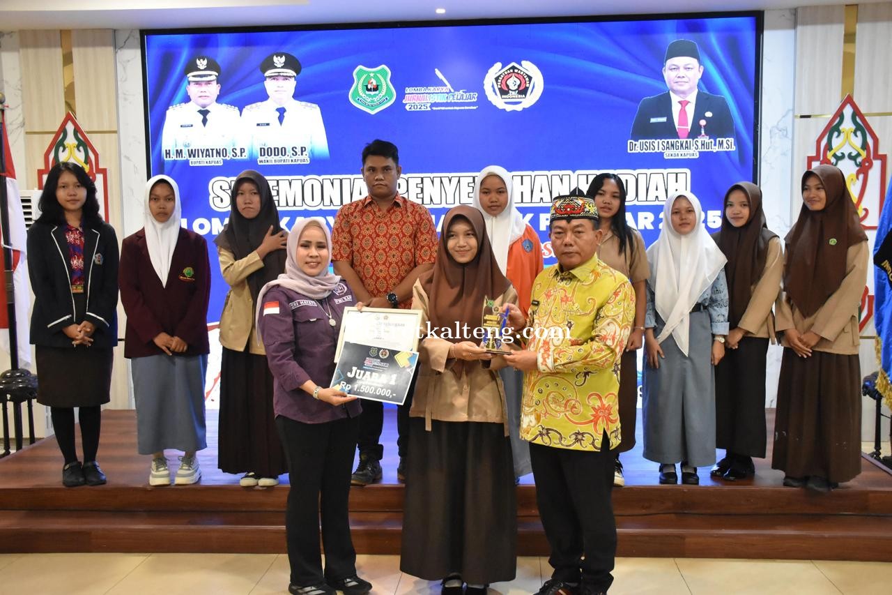 Sukses Gelar Lomba Jurnalistik Pelajar 2025, Bupati Wiyatno Apresiasi PWI Kapuas