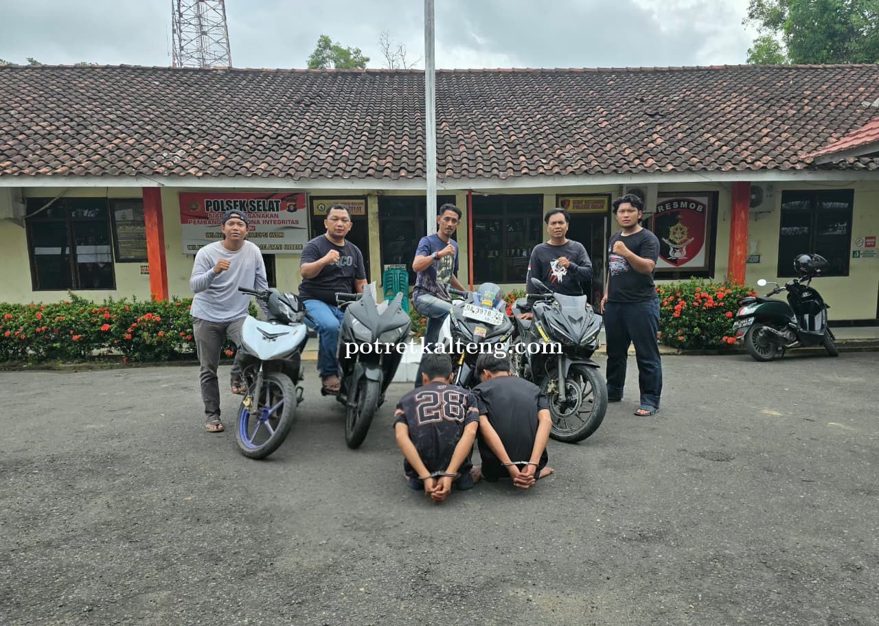 Unit Resmob Polres Kapuas Amankan Dua Pria Terkait Kasus Curanmor
