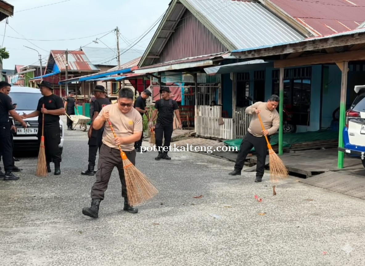 Polresta Palangka Raya Gelar Gerakan Indonesia ASRI di Lokasi Bekas Kebakaran Mendawai