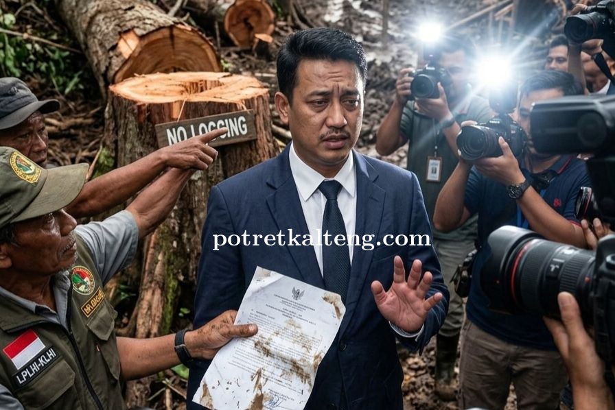 Bau Amis Illegal Logging di Sukamara: Nama Bupati Terseret Pusaran Perambahan Hutan