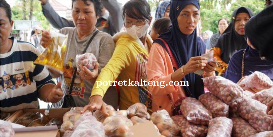 Operasi Pasar Sembako Murah di Langkai, Warga Antusias Dapatkan Kebutuhan Pokok Terjangkau