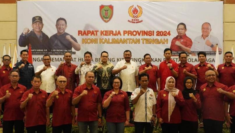Plh. Sahli Gubernur Kalteng Buka Rakerprov KONI Kalteng 2024 di Palangka Raya