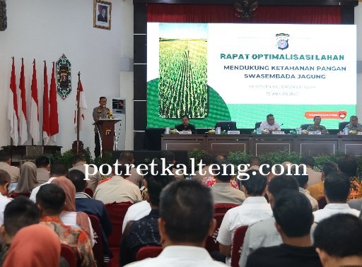 Polda Kalteng dan Kementan RI Gelar Rapat Optimalisasi Lahan Dukung Swasembada Jagung di Kalteng