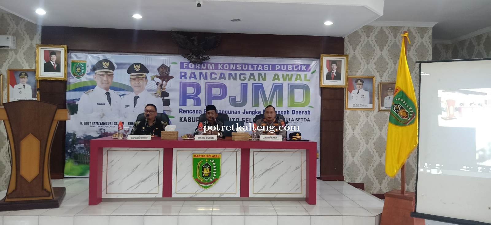 Wakil Bupati Khristianto Yudha Resmi Buka Forum Konsultasi Publik RPJMD Barito Selatan 2025–2029