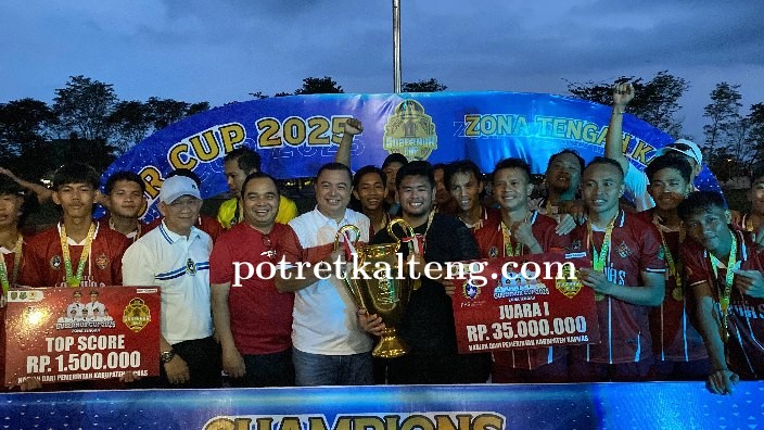 Komitmen Ketua Askab PSSI Kapuas, Arhensa Bawa Kapuas 88 Bersinar FC Juara Gubernur Cup Kalteng