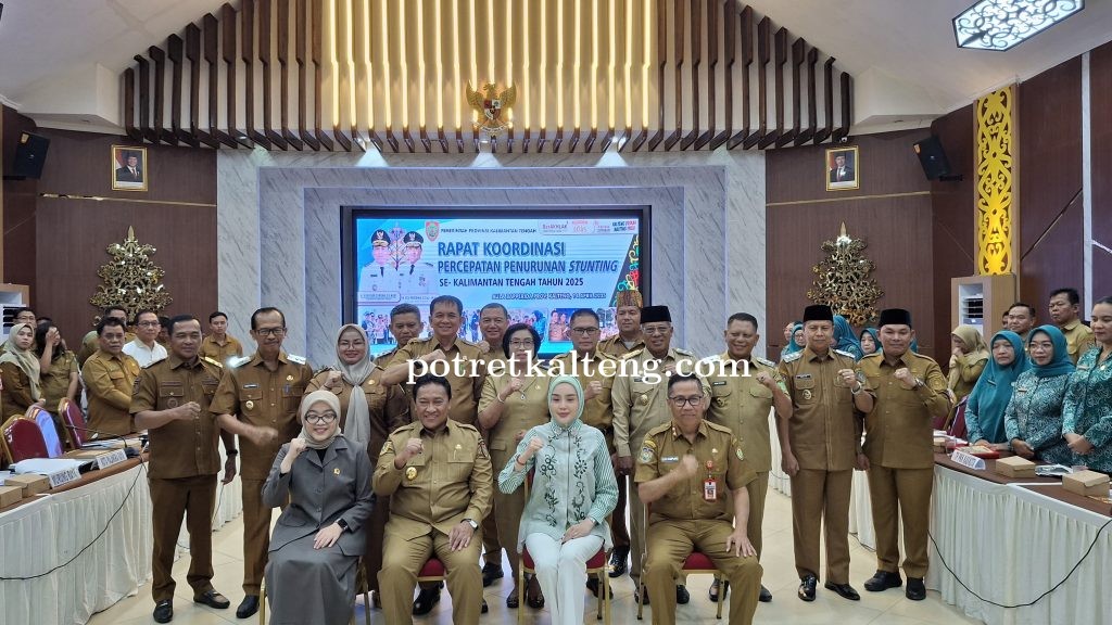 Demi Masa Depan Anak, Bupati dan Ketua TP PKK Bartim Hadiri Rakor Penentuan Kebijakan Stunting