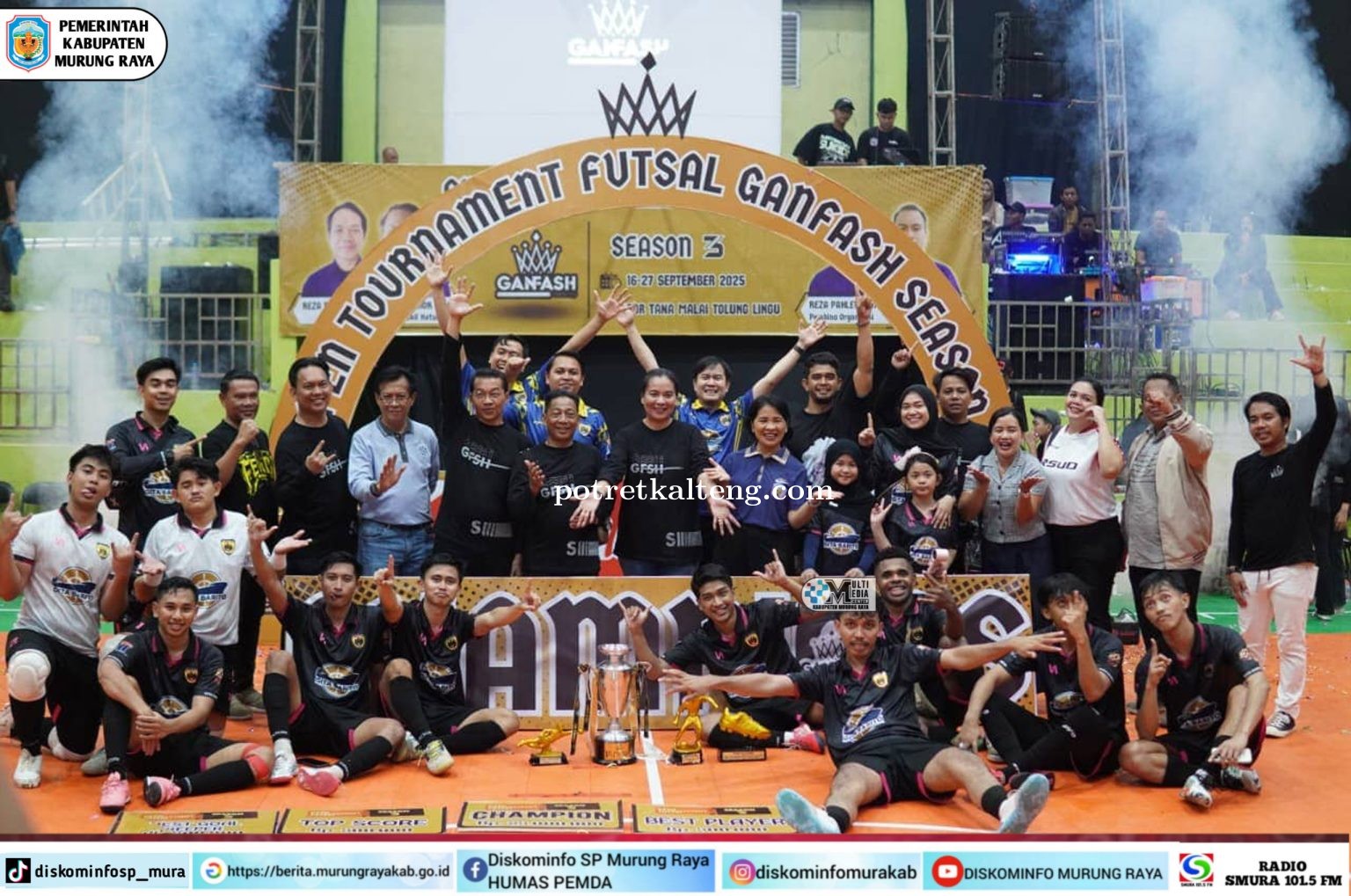 Bupati Heriyus Ingatkan Peserta Futsal Tetap Jaga Sportivitas dan Kekompakan Setelah Turnamen Usai