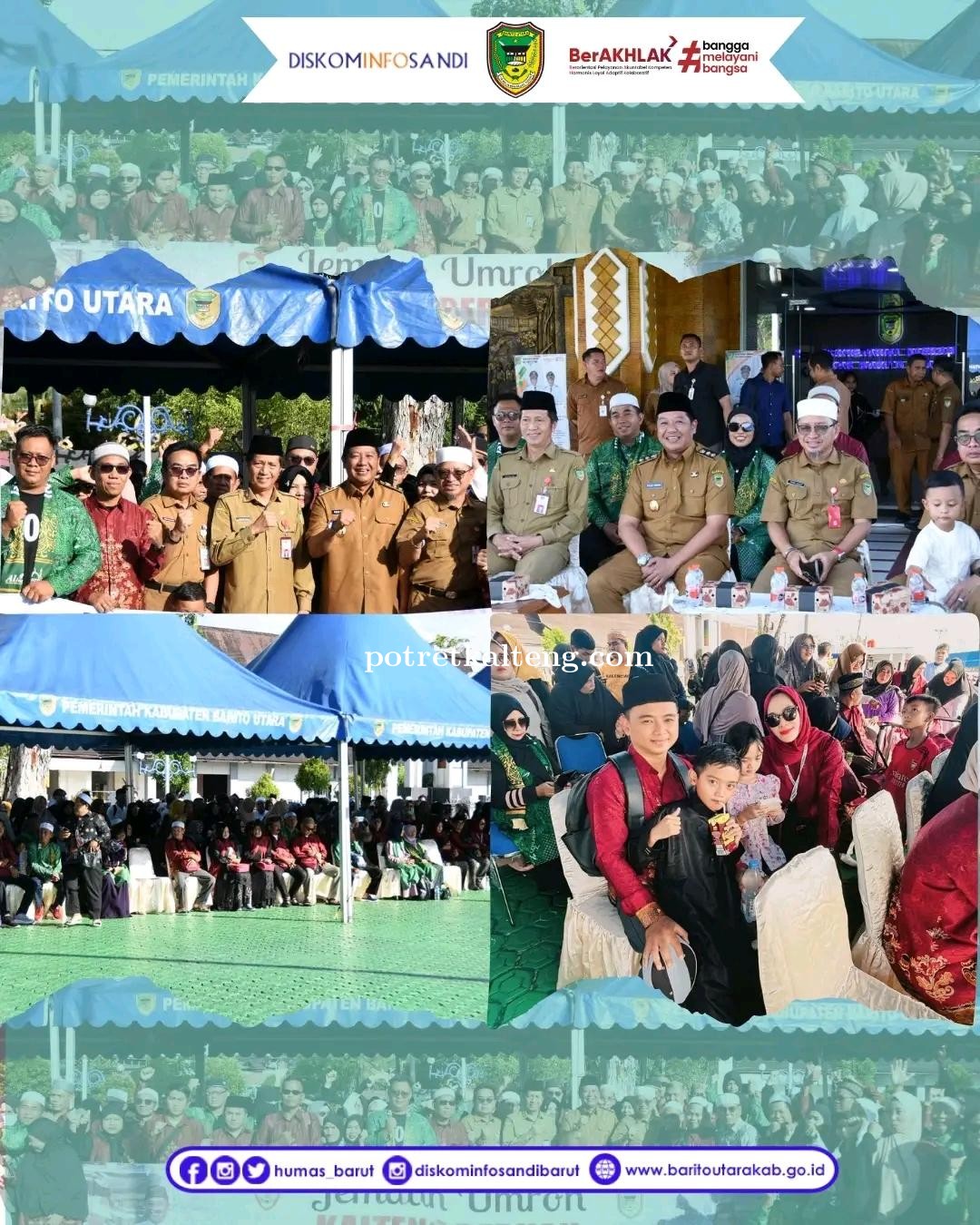 Wujud Perhatian Gubernur Kalteng, Hadiah Umroh Jalan Sehat 2024 Mulai Diberangkatkan