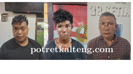 Polres Kapuas Amankan Tiga Terduga Pelaku Pencurian Besi Ulir di Lokasi Proyek