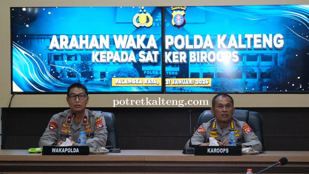 Wakapolda Kalteng Beri Arahan dan Motivasi Personel Biroops