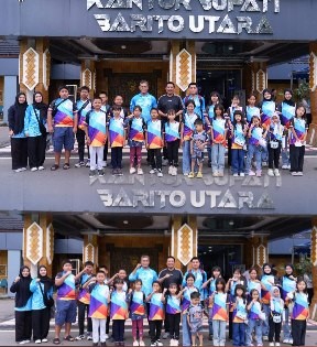 Wakil Bupati Barito Utara Lepas Atlet Batara Swimming Club ke Kejuaraan Renang di Tabalong