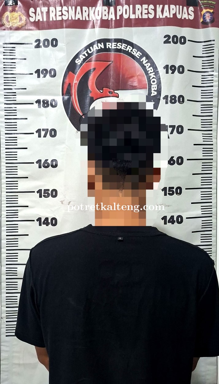 Polisi Amankan Terduga Pemasok Sabu di Jalan Letjend Suprapto Kapuas