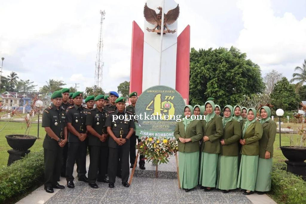 Sambut HUT Korem 102/Pjg ke 49 ,Dandim 1011/Klk Pimpin Ziarah Ke Taman Makam Pahlawan