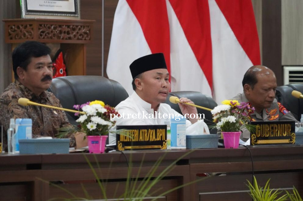 Hadiri Press Conference Bersama Menteri ATR/BPN, Gubernur Kalteng Ingin Ada Kepastian Hukum