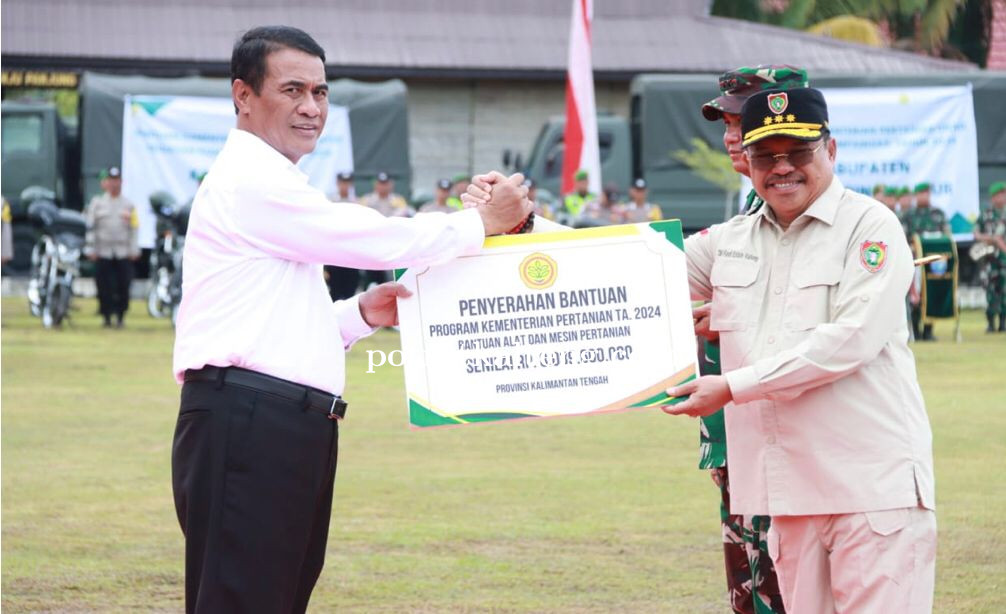 Pemprov Kalteng Terima Bantuan Alat dan Mesin Pertanian dari Menteri Pertanian RI