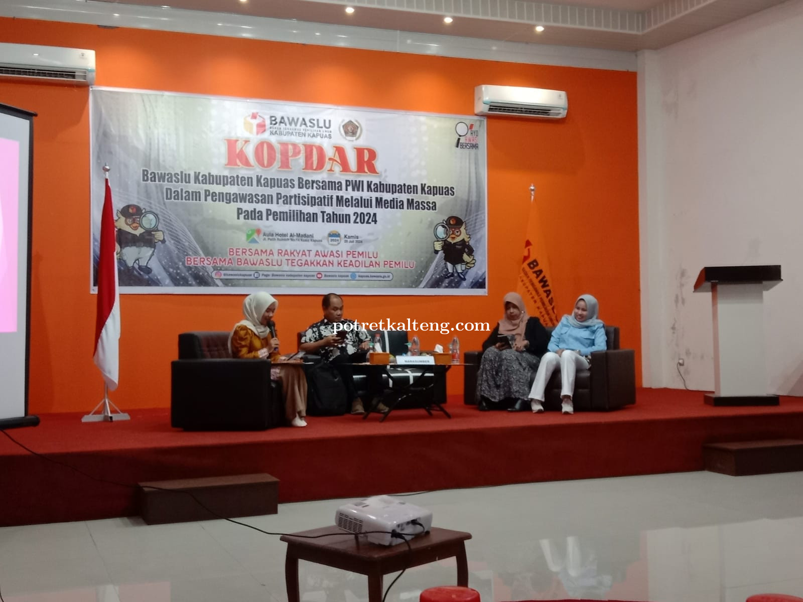 Bawaslu Kapuas Bersama PWI Kapuas Gelar Kopdar Terkait Pengawasan Partisipatif Pilkada 2024