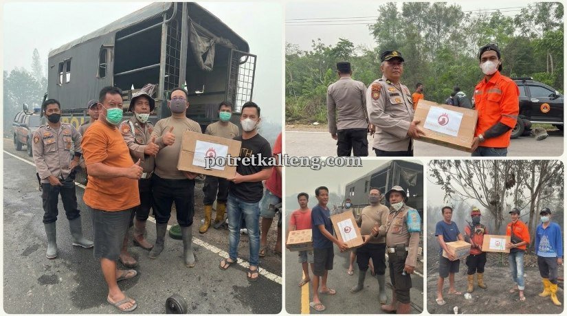 Peduli Garda Terdepan Karhutla, PT Barito Raja Berkah Salurkan Bantuan Logistik di Barito Selatan