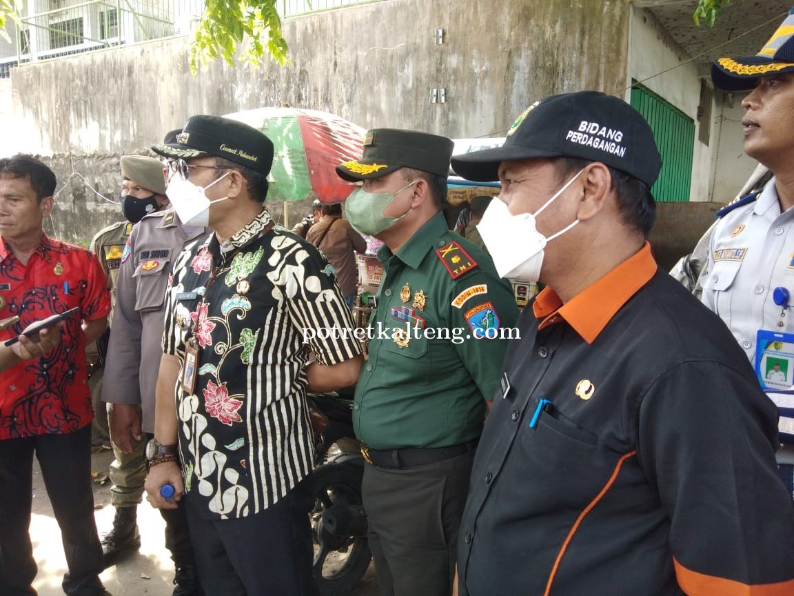 Konsisten Untuk Kota Cantik Palangkaraya, Dinas Perdagangan dan Pengurus Pasar Besar Himbau PKL
