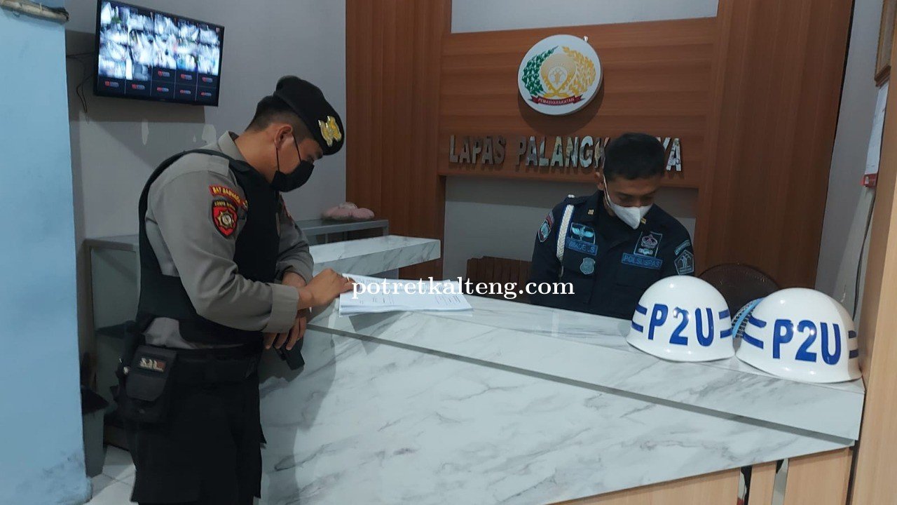 Jaga Kondisi Kabtibmas, Satsamapta Polresta Palangka Raya Sambangi Lapas Klas II A Palangka Raya