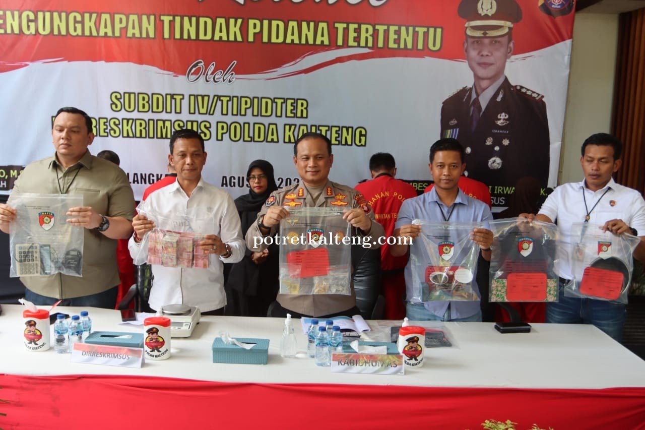Hasil Ops PETI Telabang 2022, Polda Kalteng Amankan 1 Kg Emas dan 1 Unit Excavator