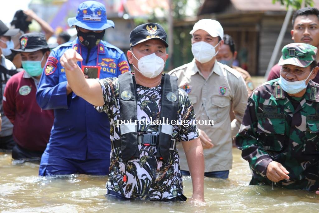 Gerak Cepat Gubernur Kalteng Ambil Langkah Penanganan Bantu Masyarakat Yang Terdampak Banjir