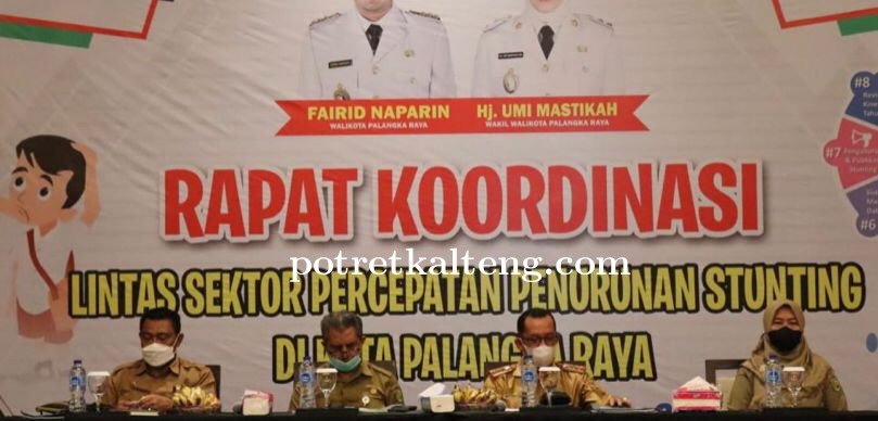 Pemko Palangka Raya Gelar Rakor Penanganan Percepatan Penurunan Stunting di Palangka Raya