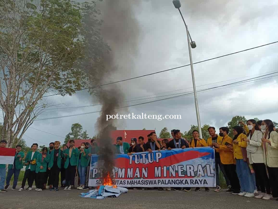 Solidaritas Mahasiswa Palangka Raya Dukung Aksi Aliansi  Anti Mafia Tambang di Sumbawa Barat.