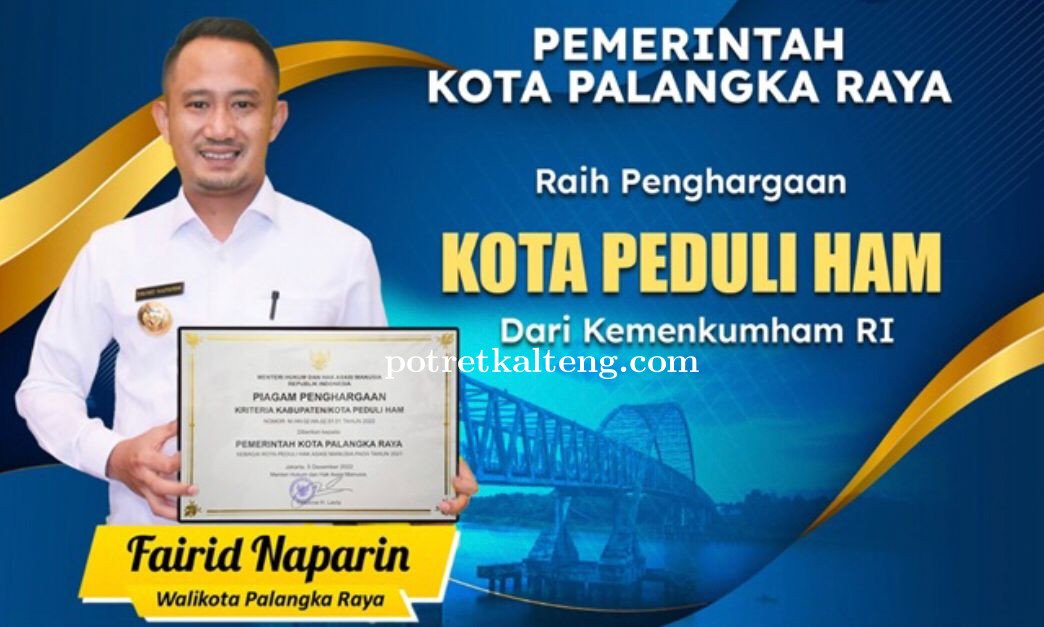 Membanggakan, Kota Palangka Raya Raih Penghargaan Kota Peduli HAM