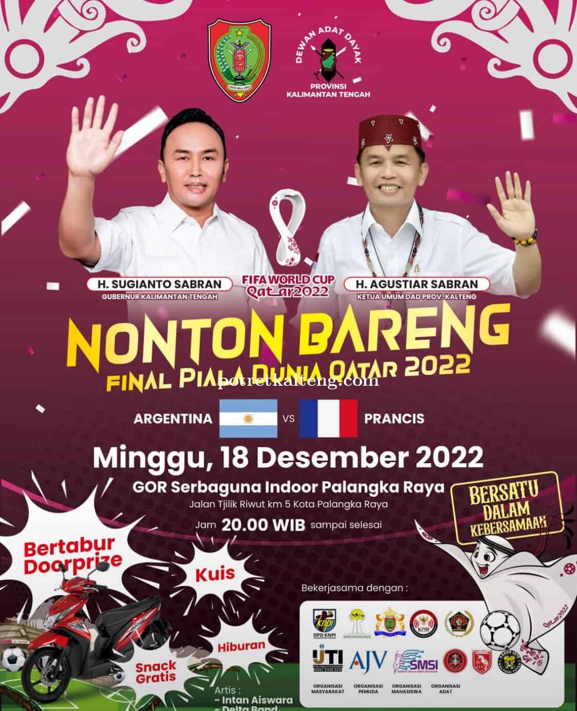 Anggota DPR RI Dari Fraksi PDIP Gelar Nonton Bareng Piala Dunia Berhadiah Motor