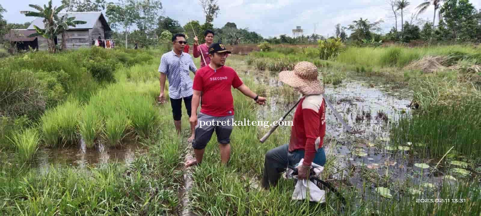 Kades Pulau Telo Tinjau Langsung Jalan Rusak di Desanya
