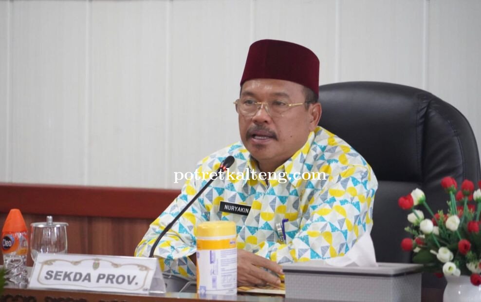 Sekda Provinsi Kalteng Nuryakin Pimpin Rapat Evaluasi TPID