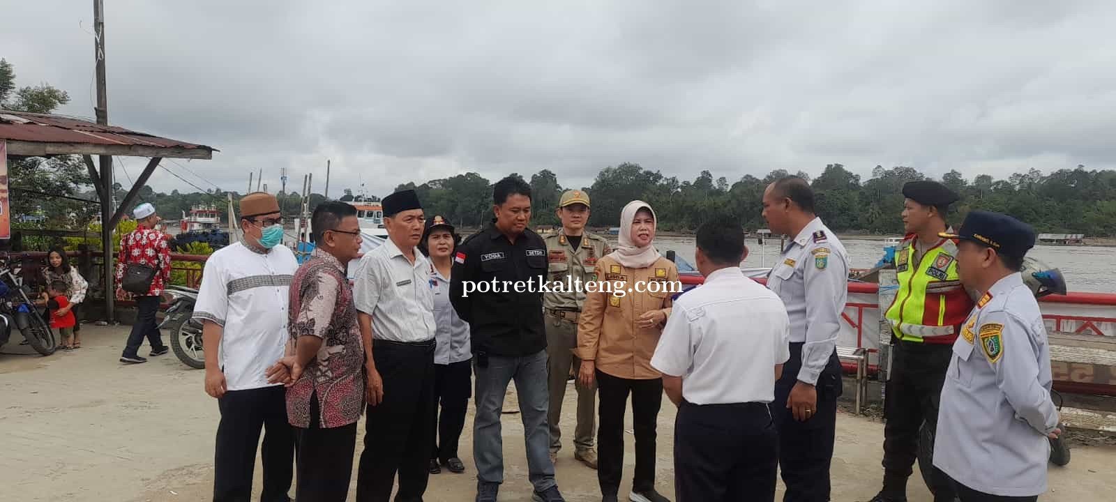 PJ Bupati Barsel Tinjau Posko Darat dan Sungai Pengamanan Jelang Hari Raya Idul Fitri 1444H