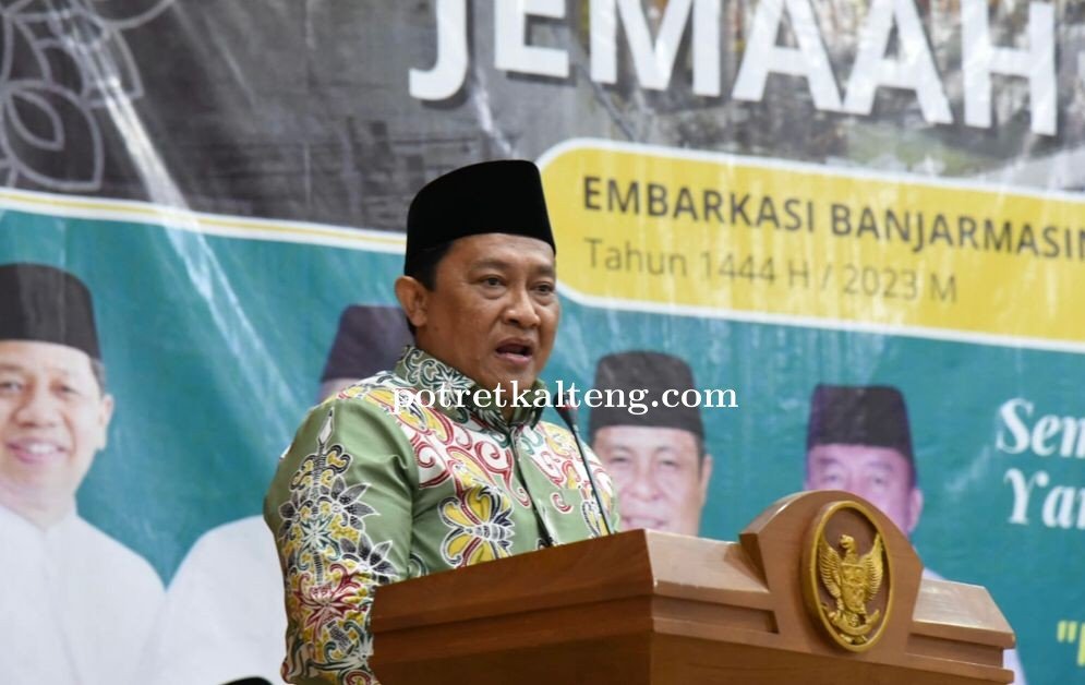 Wagub Kalteng Lepas Jamaah Haji Kalteng Kloter 3 Tahun 1444 H/2023 M
