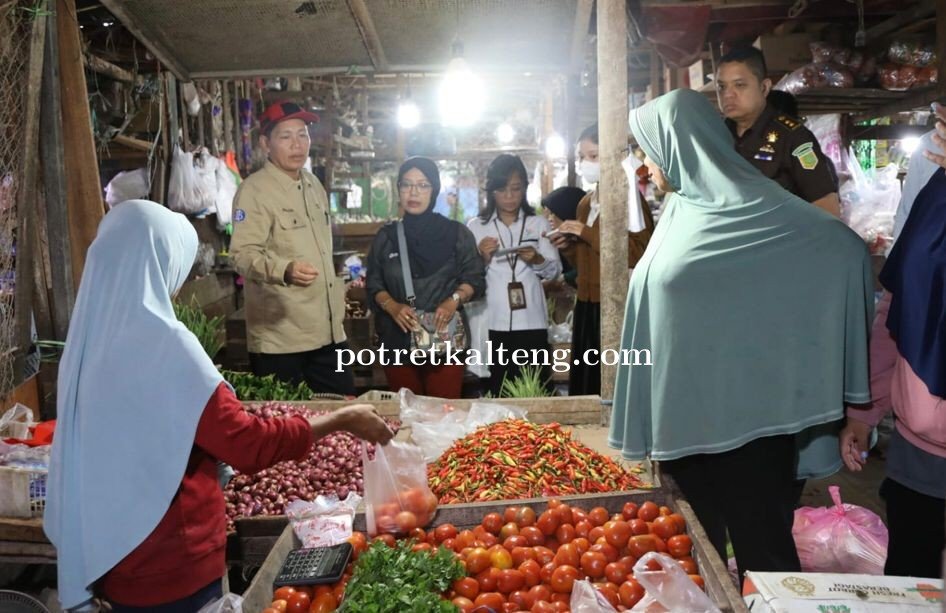 Jelang Hari Raya Iduladha 1444 H, Tim Satgas Pangan dan TPID Prov. Kalteng Pantau Harga Bahan Pokok