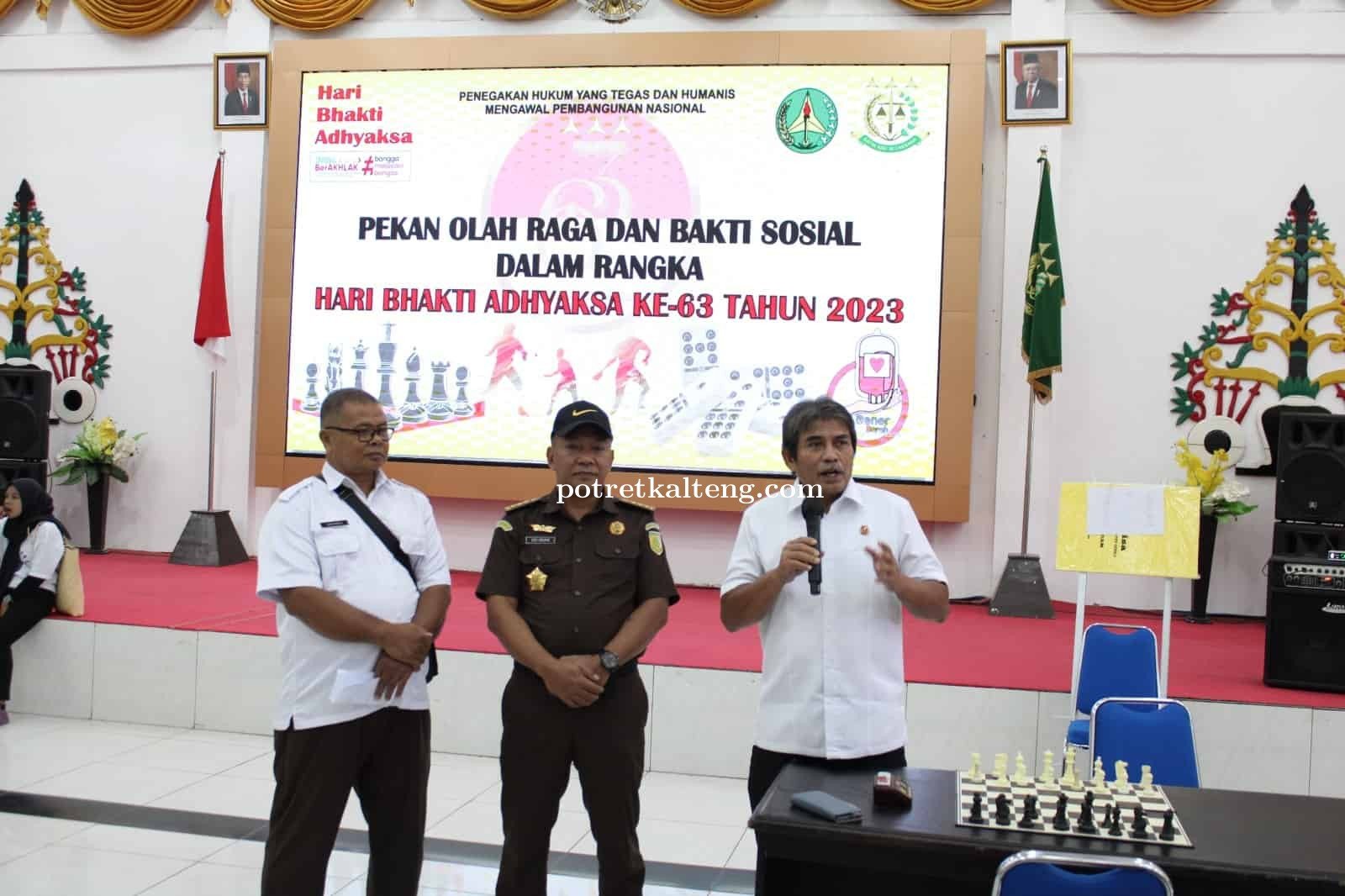 Jelang Hari Bhakti Ke-63 dan HUT IAD Ke-XXIII, Kejati Kalteng Gelar Pekan Olahraga