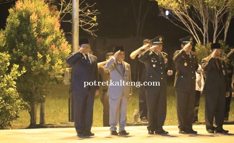 Wagub Kalteng Ikuti Apel Kehormatan dan Renungan Suci Peringatan HUT ke-78 Kemerdekaan RI