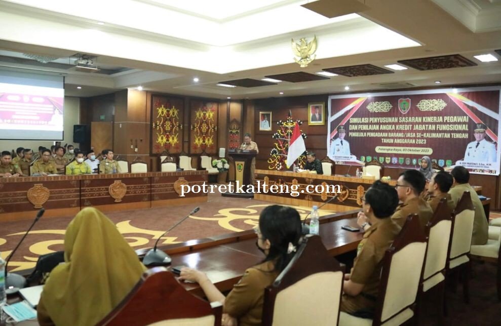 Simulasi Penyusunan SKP dan PAK Jabatan Fungsional Pengelola PBJ di Lingkup Pemprov Kalteng