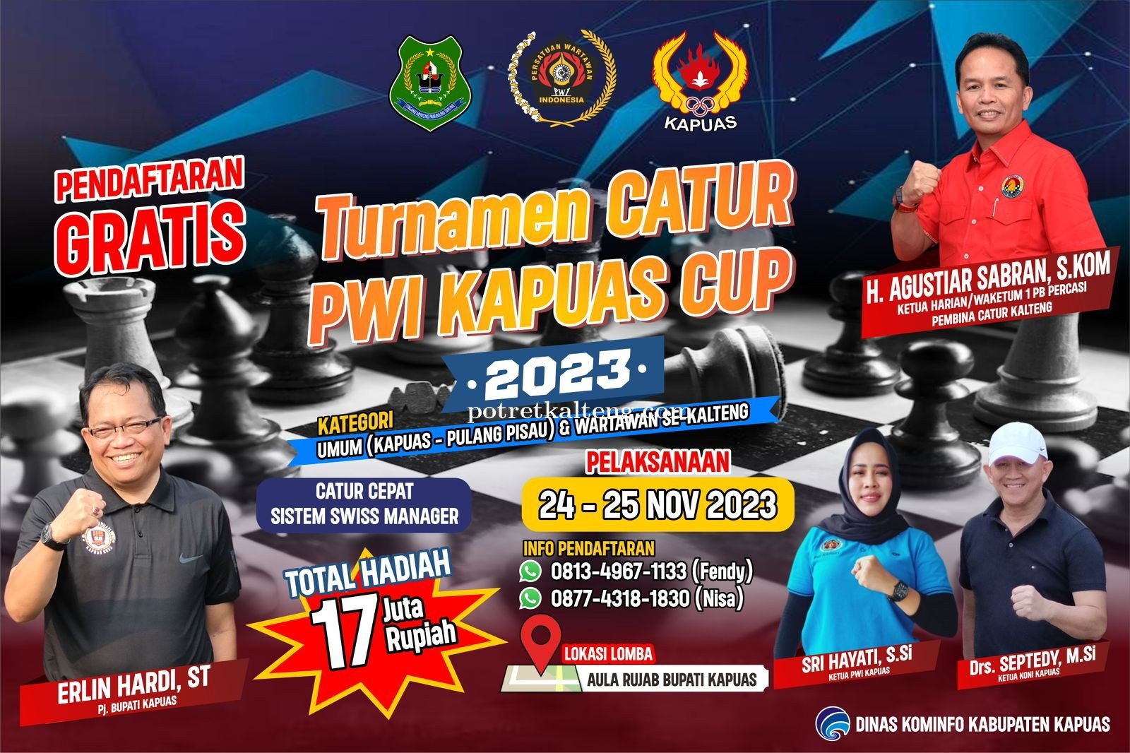 Mencari Bibit Muda, PWI Kapuas Akan Gelar Turnamen Catur